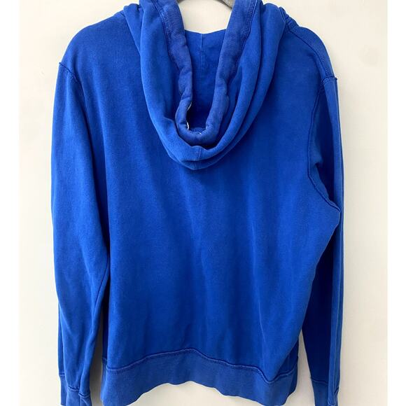 Y2K Aeropostale Men's Blue Branded Logo Hoodie L - Picture 6 of 11